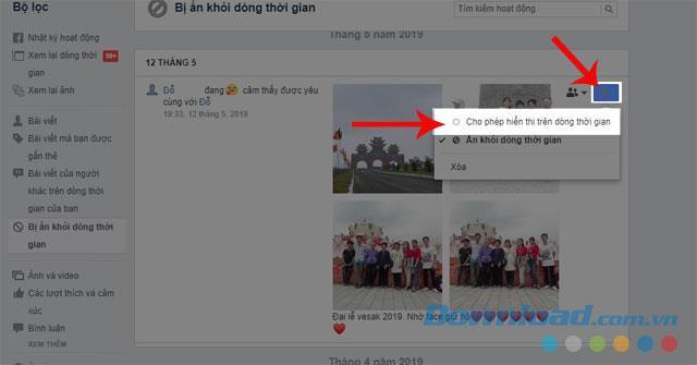 Come ripristinare post nascosti su Facebook