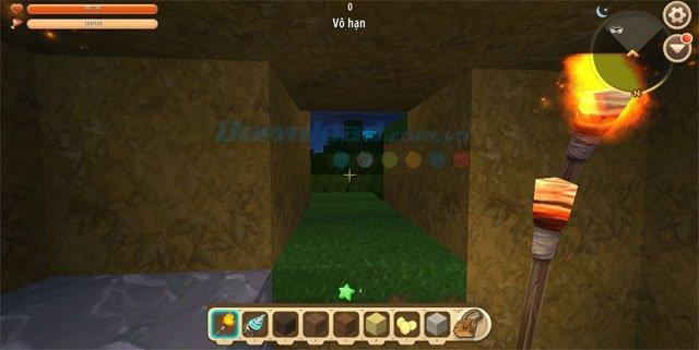 Mini World: Block Art - Come sopravvivere efficacemente di notte
