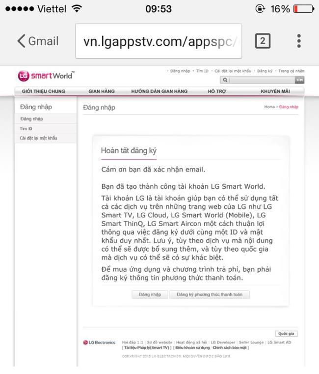 Come creare un account TV LG