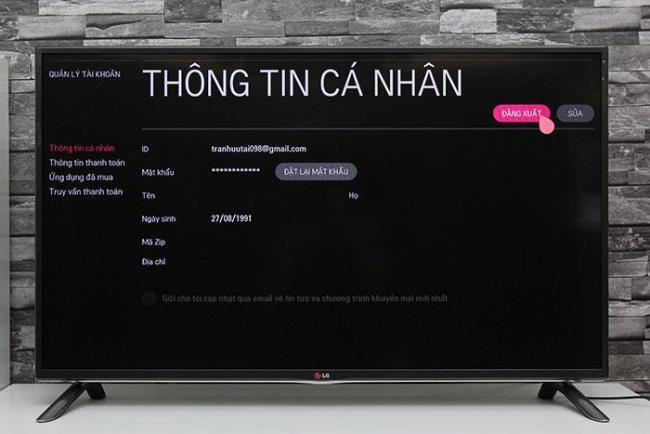 Come creare un account TV LG