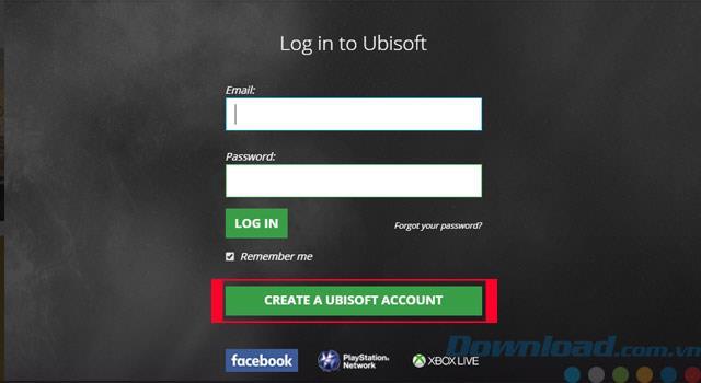 Istruzioni per la registrazione di un account Uplay