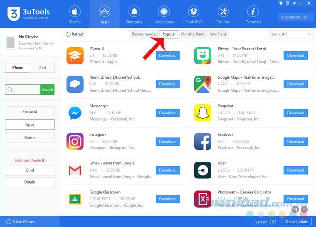 Installa 3uTools sul computer