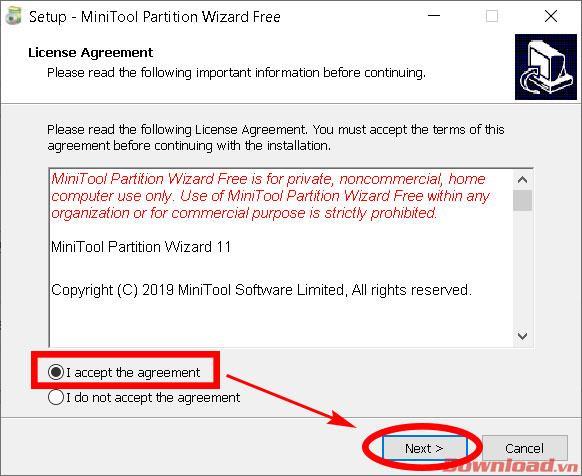 Istruzioni per linstallazione e luso di MiniTool Partition Wizard Free Edition