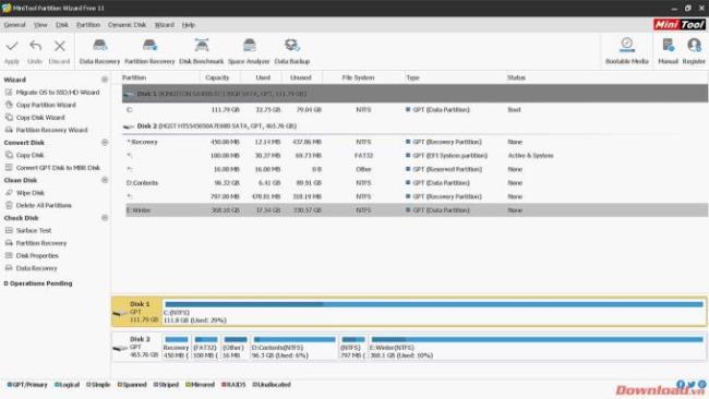 Istruzioni per linstallazione e luso di MiniTool Partition Wizard Free Edition