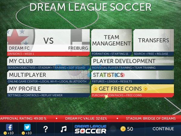 Guida per giocare a Dream League Soccer per principianti