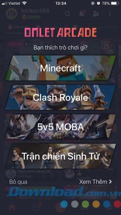 Istruzioni per luso di Omlet Arcade per guardare il gioco in diretta streaming