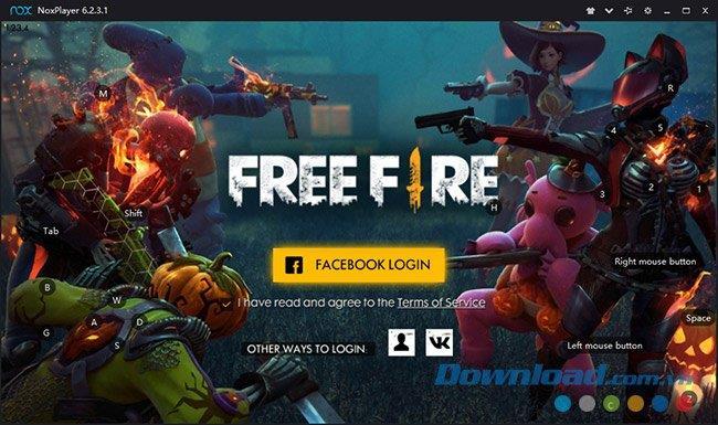 Installa la tastiera per giocare a Garena Free Fire sul computer