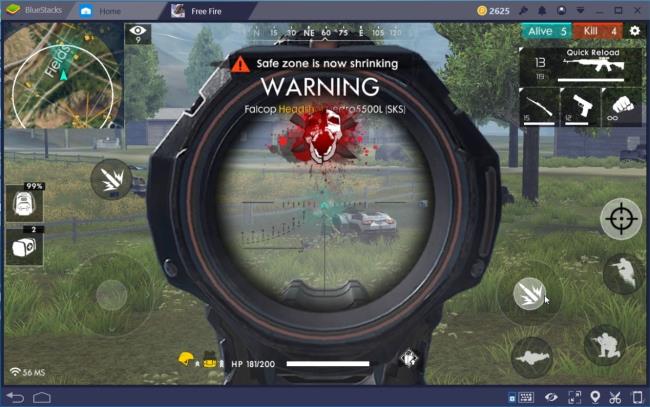 Free Fire: Come giocare con mouse e tastiera