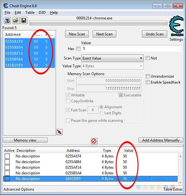 Luso di Cheat Engine aumenta il numero di mosse in Candy Crush Saga