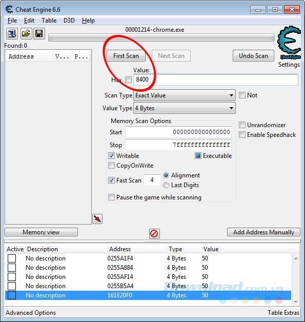 Luso di Cheat Engine aumenta il numero di mosse in Candy Crush Saga