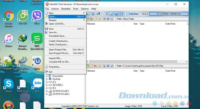 Come creare e modificare file ISO con UltraISO