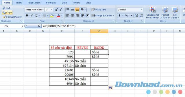 Come determinare i numeri pari e dispari in Excel