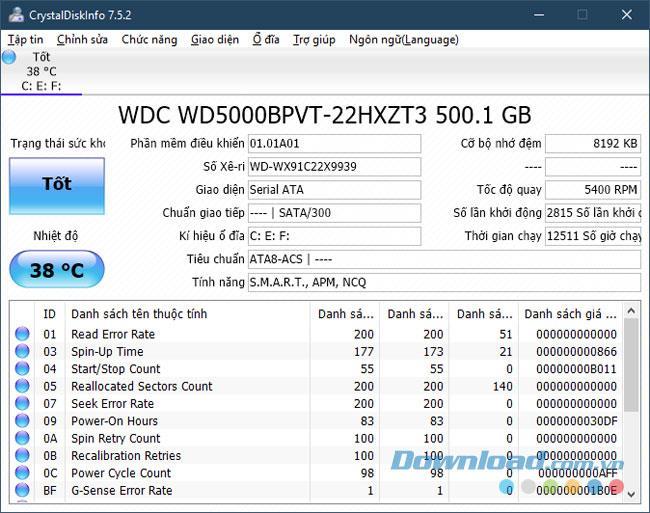 Manuale CrystalDiskInfo per controllare il disco rigido del computer, laptop