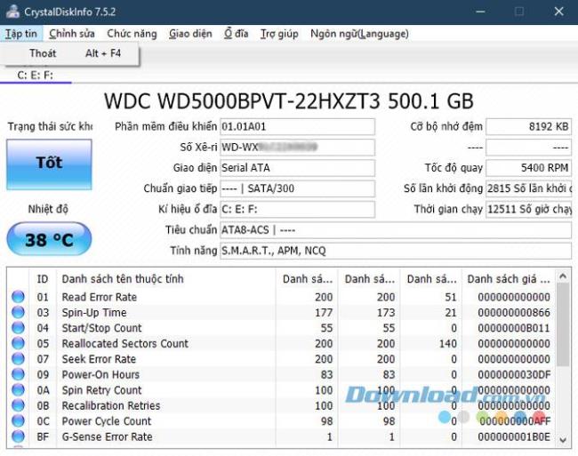 Manuale CrystalDiskInfo per controllare il disco rigido del computer, laptop