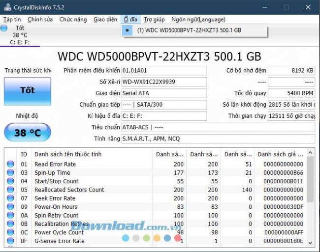 Manuale CrystalDiskInfo per controllare il disco rigido del computer, laptop