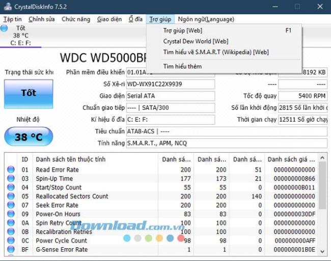 Manuale CrystalDiskInfo per controllare il disco rigido del computer, laptop