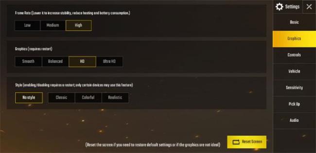 Come cambiare la grafica su PUBG Mobile in HD e 60FPS