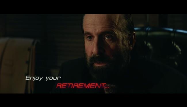 The stylized subtitles in the movie “John Wick”