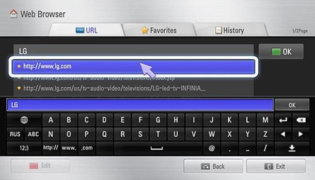 Interfaccia NetCast su LG TV