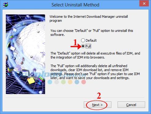 Istruzioni per rimuovere completamente Internet Download Manager