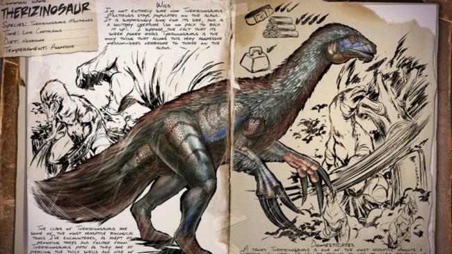 dinosauro di arca therizinosaur