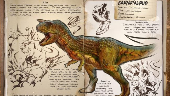 dinosauri di arca carnotaurus