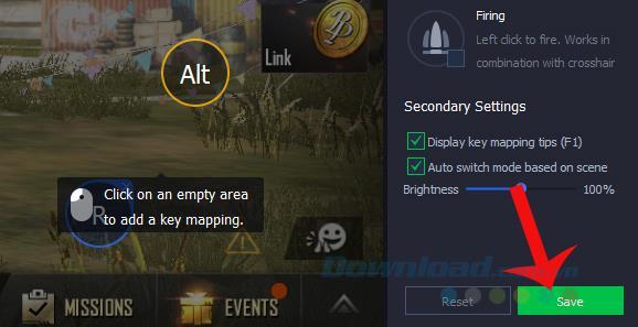 Configura la tastiera virtuale per giocare a PUBG Mobile su Tencent Gaming Buddy