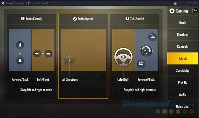 Configura la tastiera virtuale per giocare a PUBG Mobile su Tencent Gaming Buddy