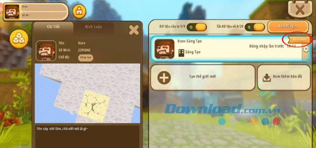 Come eseguire il backup e condividere le mappe in Mini World: Block Art