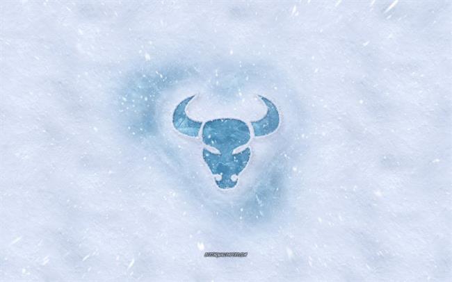 Download wallpapers Taurus zodiac sign, winter concepts, snow texture, snow  background, Taurus sign, winter art, Taurus for desktop free. Pictures for  desktop free
