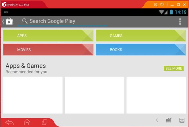 Play Store di droid4x