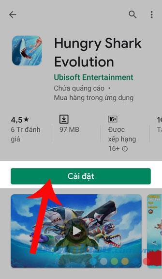 Istruzioni per linstallazione e la riproduzione di Hungry Shark Evolution sul telefono