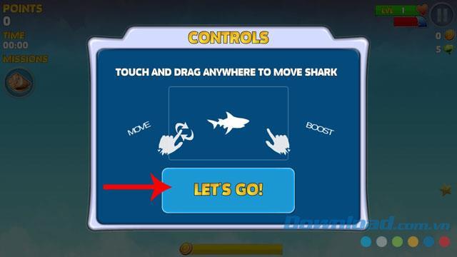 Istruzioni per linstallazione e la riproduzione di Hungry Shark Evolution sul telefono