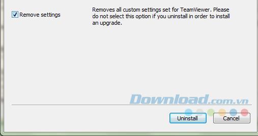 Instructions on how to remove TeamViewer completely from the computer