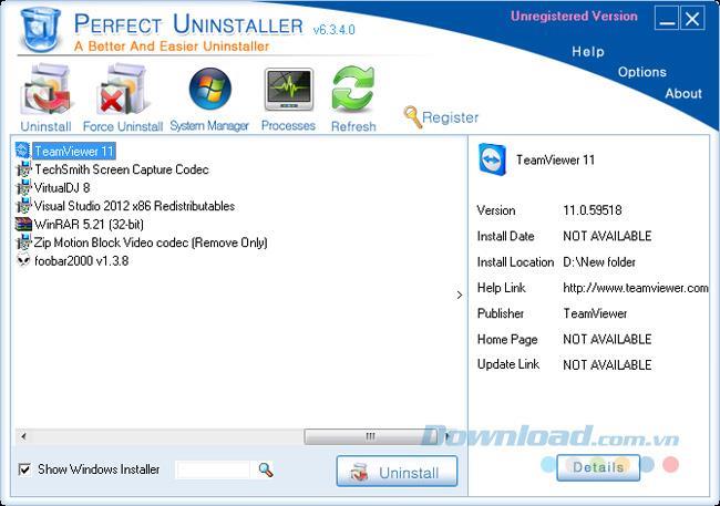 Instructions on how to remove TeamViewer completely from the computer