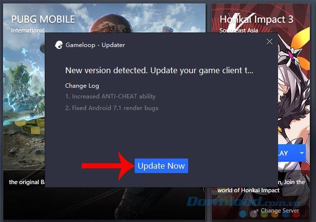 How to update GameLoop to the latest version