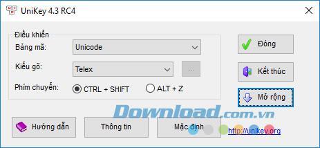 Download and install Unikey on Windows 10, 8, 7, and XP to type Vietnamese