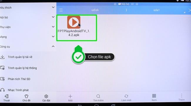 How to download external apps on Toshiba Smart TV with apk file