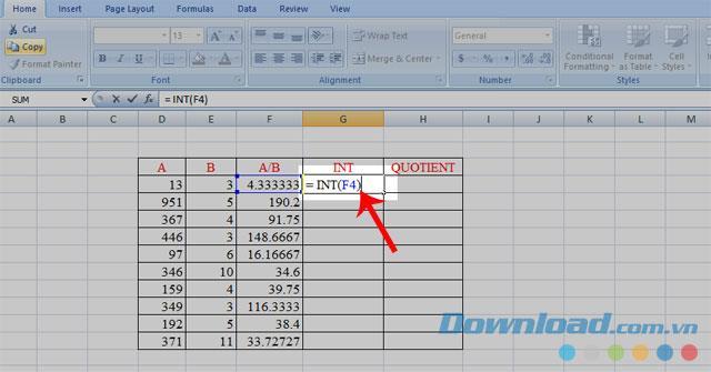Comment obtenir la partie entière dun nombre dans Excel