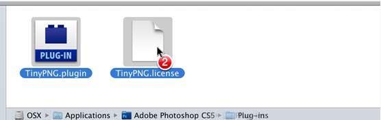 Instructions for installing and using the TinyPNG and TinyJPG plugins in Photoshop