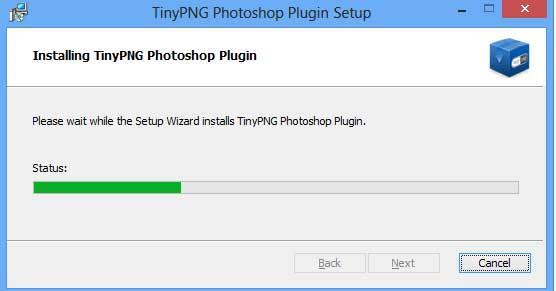 Instructions for installing and using the TinyPNG and TinyJPG plugins in Photoshop