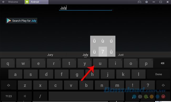 How to activate the virtual keyboard on BlueStacks