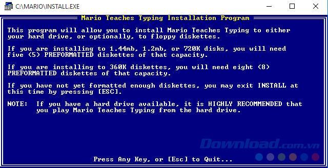 How to install Mario Teaches Typing on computers