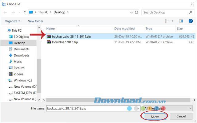 How to recover messages, backup Zalo messages on PC