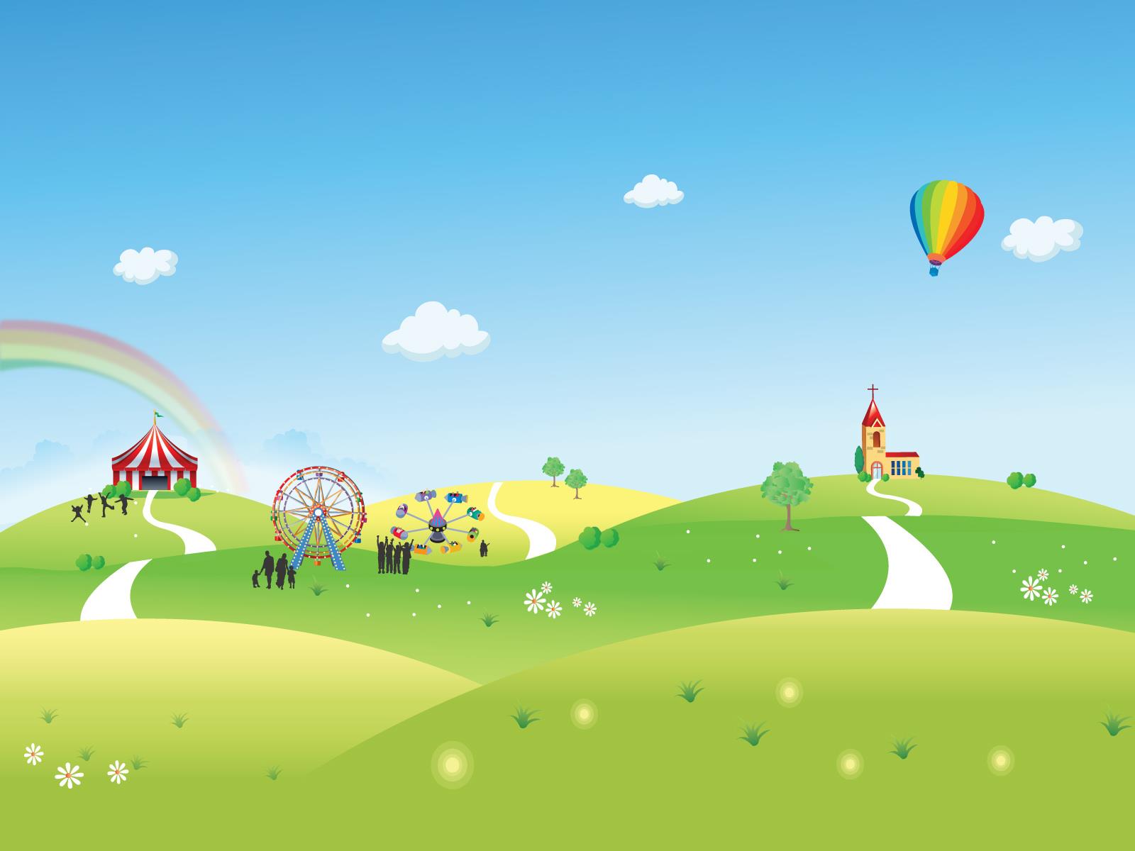 Super beautiful preschool theme powerpoint wallpapers