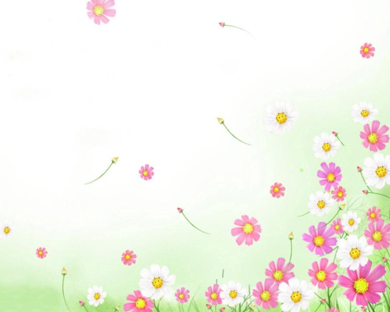 Hermosos fondos de pantalla de powerpoint con tema de flores