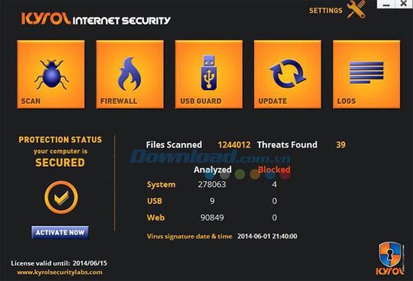 KYROL Internet Security 2015 9.0.6.9 - حلول أمان الكمبيوتر