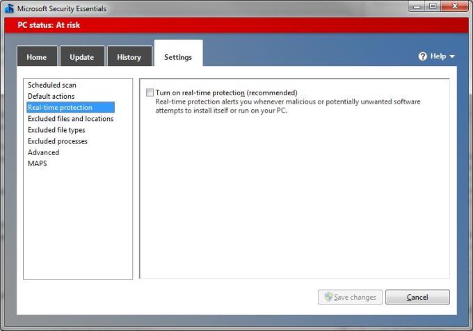 Microsoft Security Essentials 4.10.209.0 - حماية في الوقت الحقيقي لجهاز الكمبيوتر الخاص بك