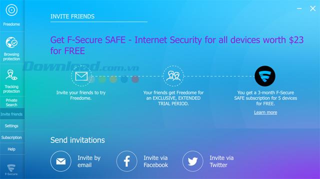 F-Secure Freedome 1.0.1145.0 - Unterstützt eine sichere WiFi-Verbindung