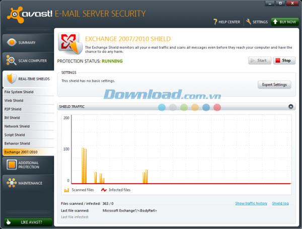 Avast Email Server Security 8.0.1603 - تأمين البريد الإلكتروني على الخادم
